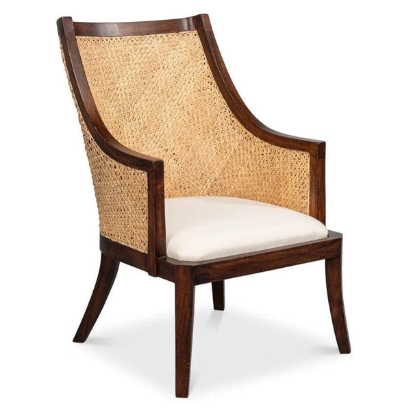 Pacora Wooden Brown Lounge Chair - LOOMLAN - Sarreid - Club Chairs