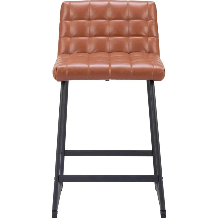 Pago Counter Stool (Set of 2) Brown - LOOMLAN - Zuo Modern - Counter Stools