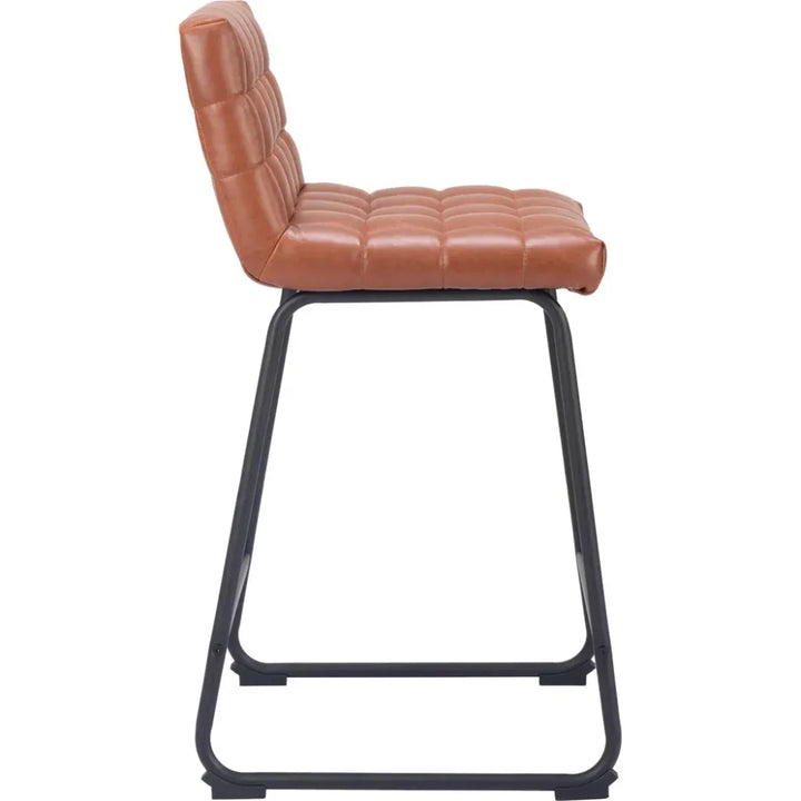 Pago Counter Stool (Set of 2) Brown - LOOMLAN - Zuo Modern - Counter Stools