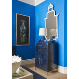 Pagoda Lacquered Wood Framed Wall Mirror-Wall Mirrors-Chelsea House-LOOMLAN