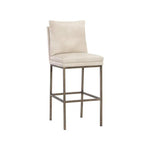 Paige Leather Comfortable Barstool