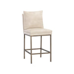 Paige Leather Comfortable Counter Stool