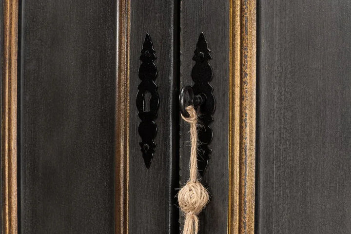 Painted Directoire Style Wooden Bookcase - LOOMLAN - Sarreid - Bookcases