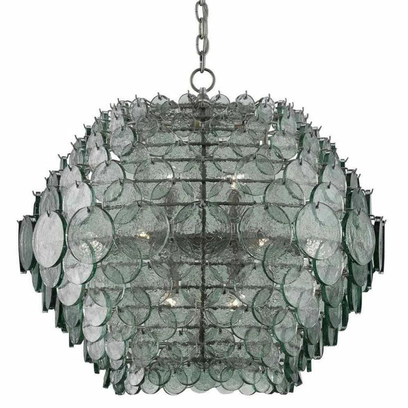 Painted Silver Granello Braithwell Chandelier