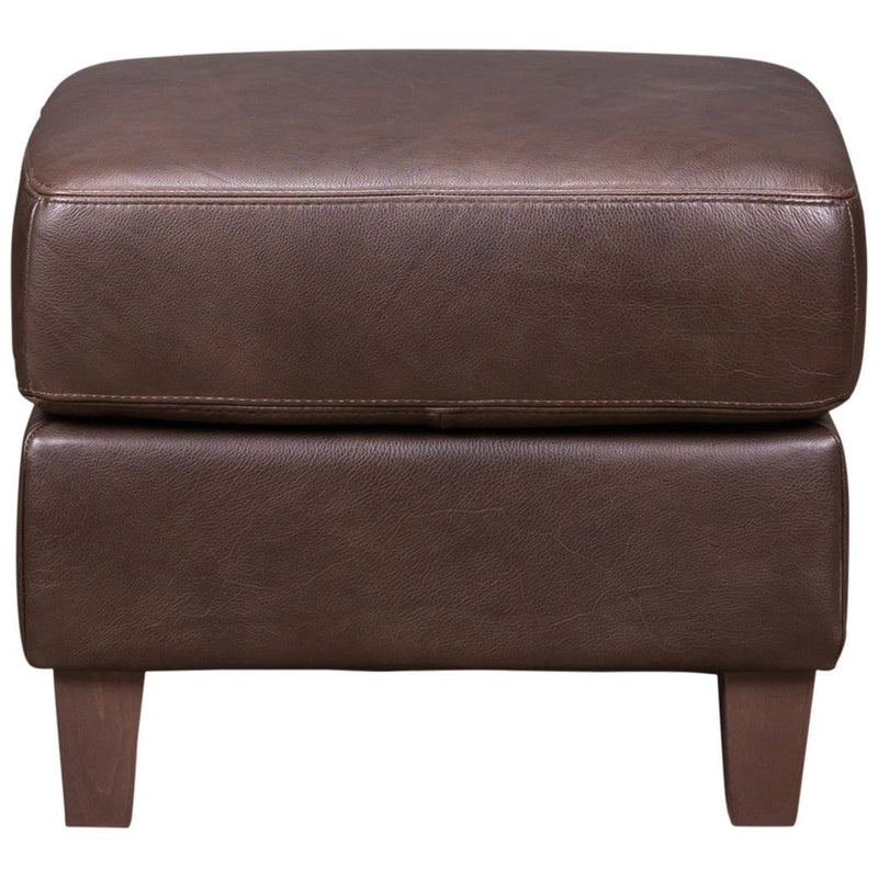 Palermo Luxurious Leather Square Ottoman