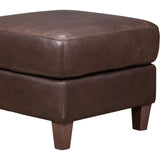 Palermo Luxurious Leather Square Ottoman