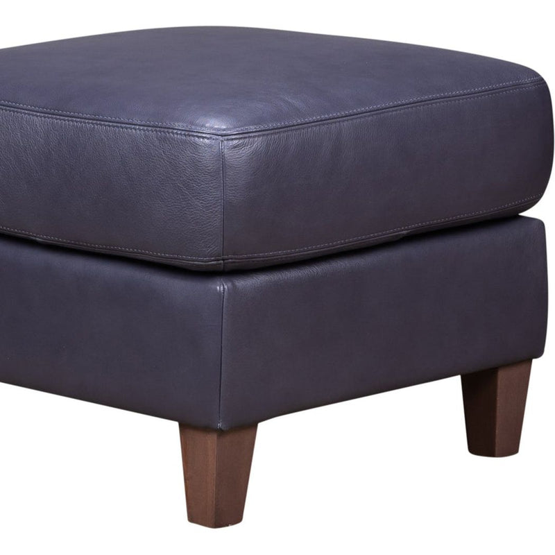 Palermo Luxurious Leather Square Ottoman