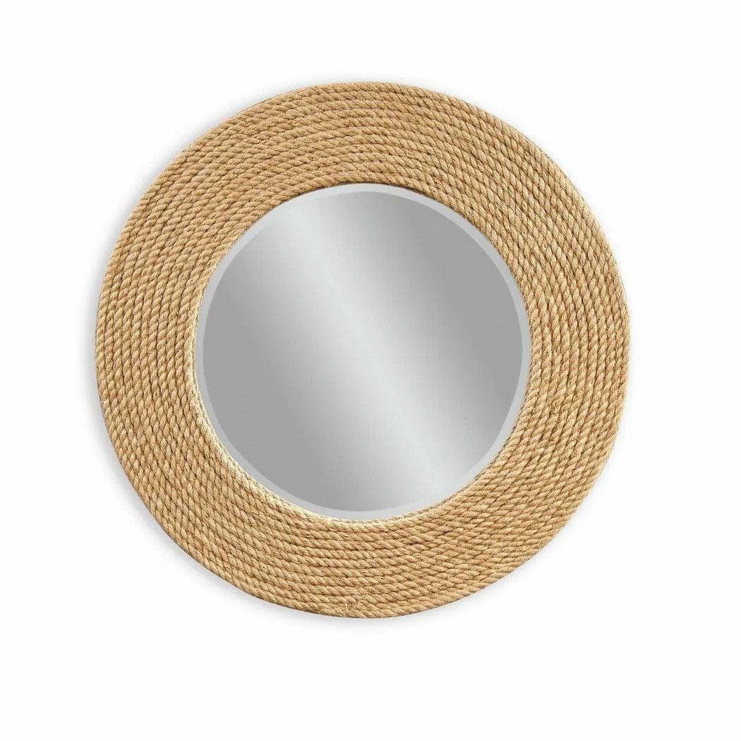 Palimar Round Sisal Rope Fram Wall Mirror