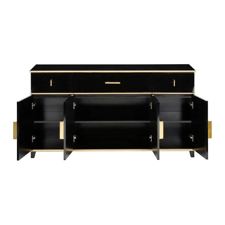 Palm Beach Black Buffet Cabinet - LOOMLAN - Chelsea House - Accent Cabinets