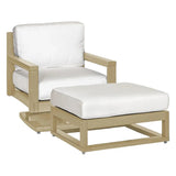 Palm Beach Poly Lumber Rocker Chair & Ottoman Set-Outdoor Lounge Sets-Breezesta-LOOMLAN