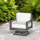 Palm Beach Poly Lumber Rocker Chair & Ottoman Set-Outdoor Lounge Sets-Breezesta-LOOMLAN