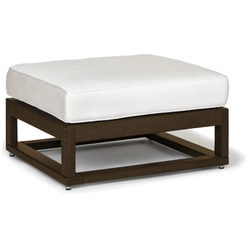 Palm Beach Poly Lumber Square Ottoman Sunbrella Cushion-Outdoor Ottomans-Breezesta-LOOMLAN