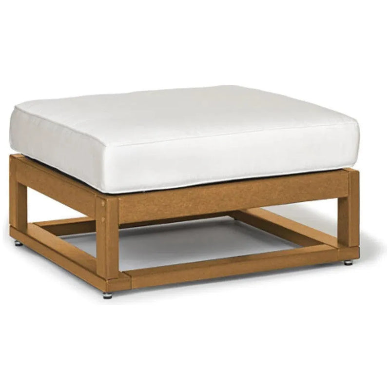 Palm Beach Poly Lumber Square Ottoman Sunbrella Cushion-Outdoor Ottomans-Breezesta-LOOMLAN