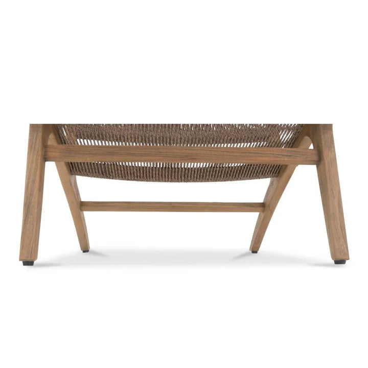 Palma Teak Weather-Resistant Outdoor Lounge Chair-Outdoor Lounge Chairs-Moe's Home-LOOMLAN
