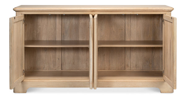 Palmieri Four Door Sideboard Cabinet For Living Room-Sideboards-Sarreid-LOOMLAN
