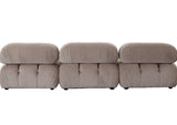 Paloma 4PC Modular 111 Inch Reversible Chaise Sectional in Mink Tan Velvet-Sectionals-Diamond Sofa-LOOMLAN