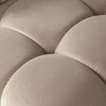 Paloma Rectangle Ottoman in Mink Tan Velvet