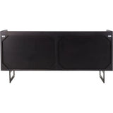 Paloma Wood and Steel Black 6 Drawer Dresser