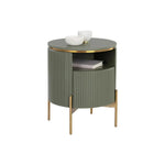 Paloma Wooden Steel Round End Table