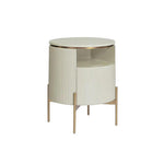 Paloma Wooden Steel Round End Table