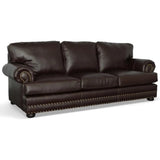 Canyon Panorama - Southwestern Custom Made Leather Sofa Sofas & Loveseats LOOMLAN By Uptown Sebastian