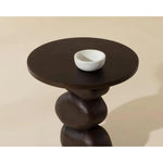 Paplo Wooden Round End Table