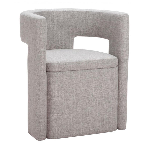 Papua Grey Performance Fabric Dining Chair