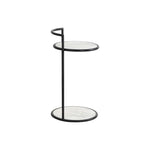 Parga Steel d Concrete Outdoor Round End Table