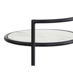 Parga Steel d Concrete Outdoor Round End Table