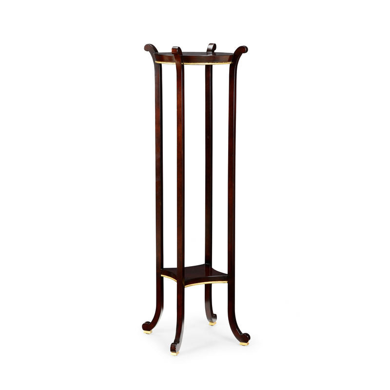 Paris Fern Solid Wood Made Stand-Side Tables-Chelsea House-Dark Brown-LOOMLAN