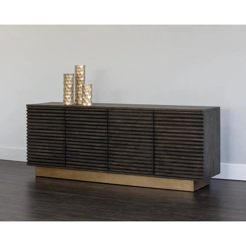 Paris Sideboard Modern Steel Base Wood