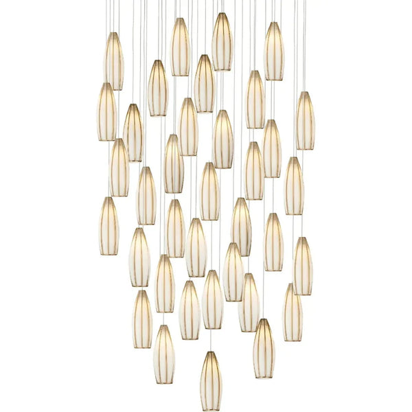 Parish 36 - Light Round Multi - Drop Pendant - LOOMLAN - Currey & Co - Pendants