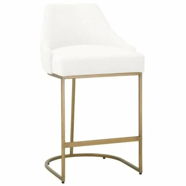 Parissa Counter Stool 2PC LiveSmart White - LOOMLAN - Essentials For Living - Counter Stools