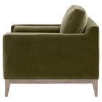 Parker Post Wood Olive Modern Sofa Chair