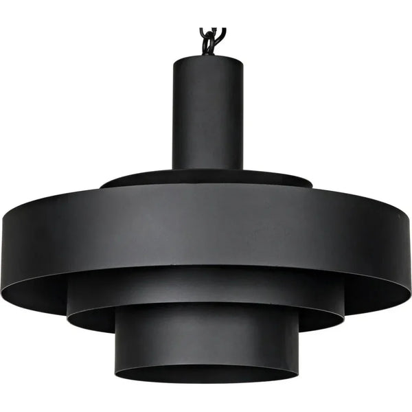Parlor Black Steel Pendant - LOOMLAN - Noir - Pendants