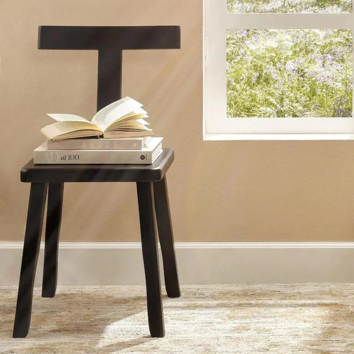 Parlor T Shaped Back Armless Dining Chair - LOOMLAN