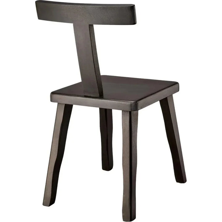 Parlor T Shaped Back Armless Dining Chair - LOOMLAN