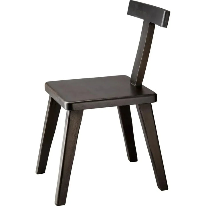 Parlor T Shaped Back Armless Dining Chair - LOOMLAN