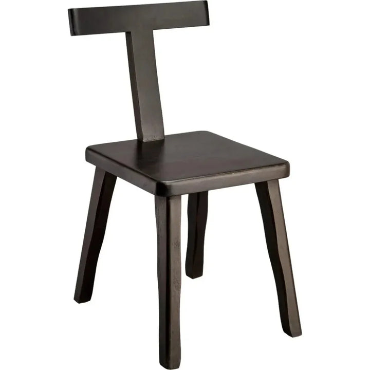 Parlor T Shaped Back Armless Dining Chair - LOOMLAN