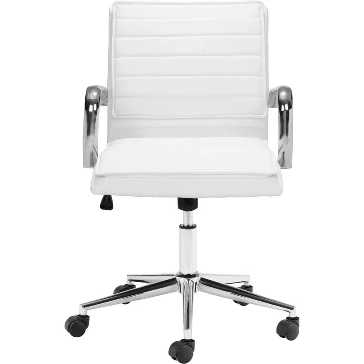 Partner Office Chair White-Office Chairs-Zuo Modern-LOOMLAN