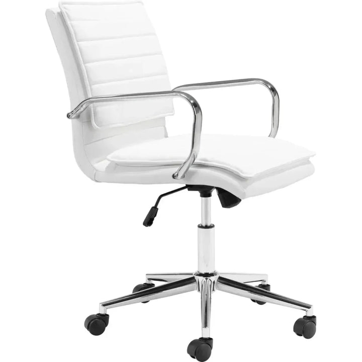 Partner Office Chair White-Office Chairs-Zuo Modern-LOOMLAN