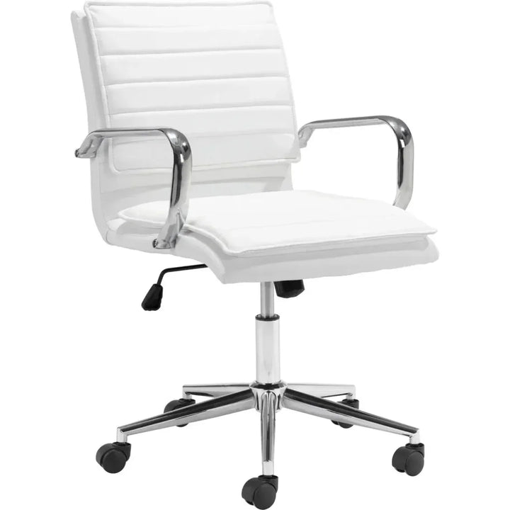 Partner Office Chair White-Office Chairs-Zuo Modern-LOOMLAN