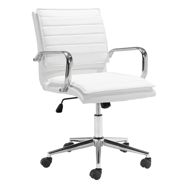 Partner Office Chair White Office Chairs LOOMLAN By Zuo Modern