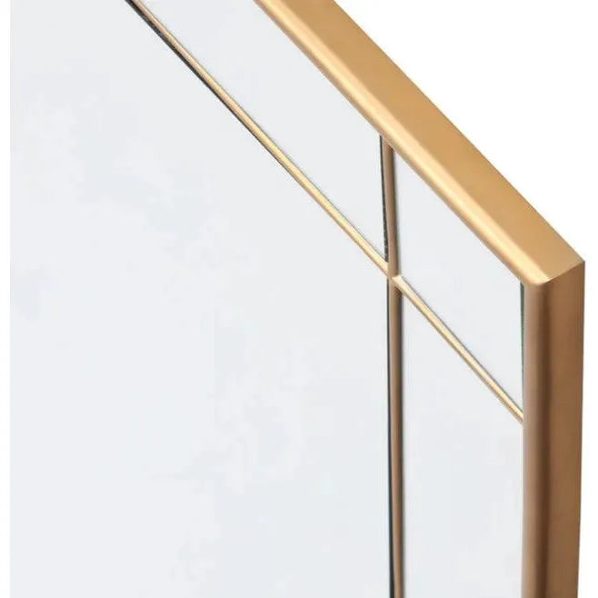 Pasadena Floor Mirror - Brass With Iron