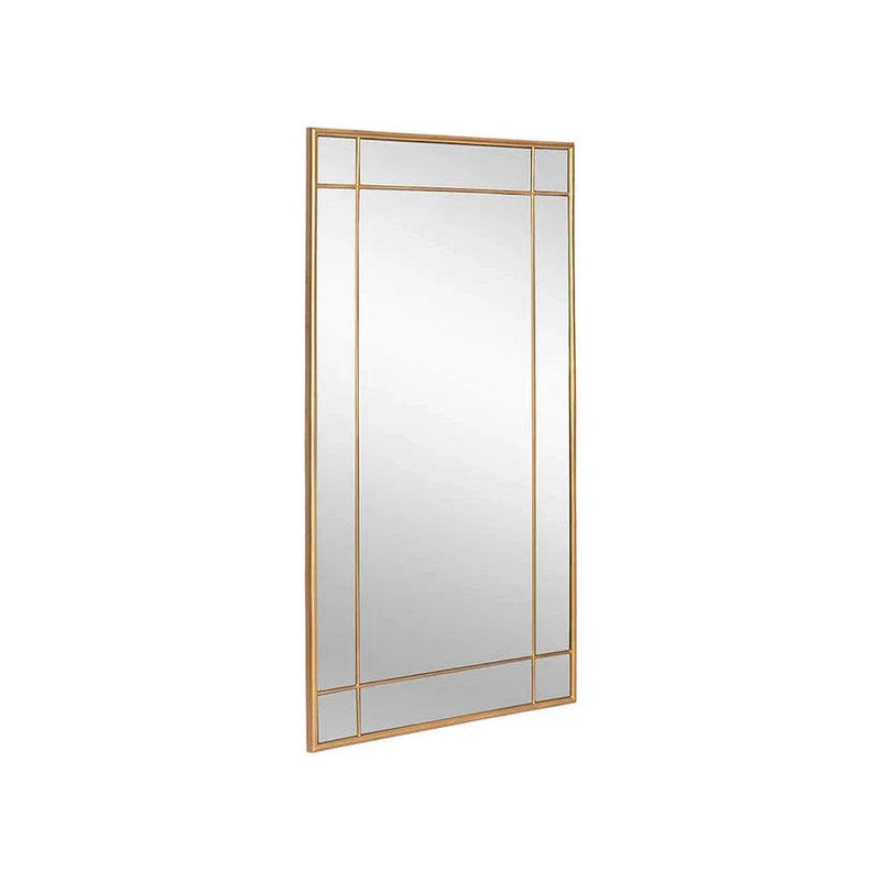 Pasadena Floor Mirror - Brass With Iron