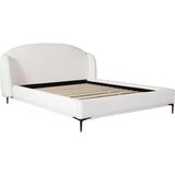 Path White Low Profile Bed Frame-Beds-Diamond Sofa-LOOMLAN