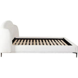 Path White Low Profile Bed Frame-Beds-Diamond Sofa-LOOMLAN