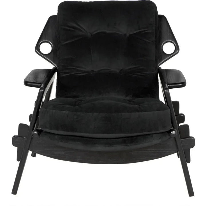 Pax Chair w/CFC Performance Velvet Upholstery - LOOMLAN - Noir - Accent Chairs