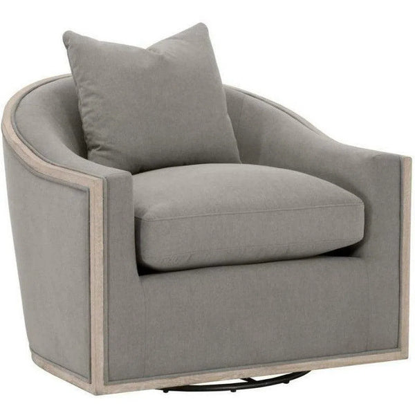 Paxton Swivel Club Chair LiveSmart Peyton-Slate Natural Oak Club Chairs LOOMLAN By Essentials For Living
