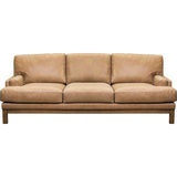 Paxton Leather In Collins Celadon Sofa-Sofas & Loveseats-Olivia + Quinn-LOOMLAN